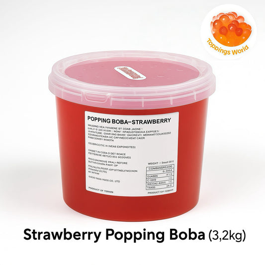 Strawberry Popping Boba (3.2kg)